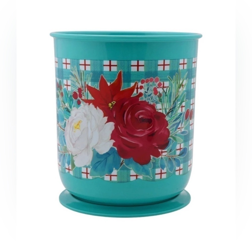 🌺 New Pioneer Woman Wishful Winter Utensils Holder (no utensils) Crock - Picture 4 of 10
